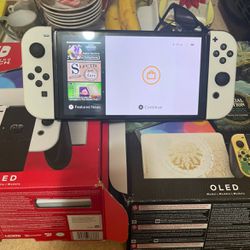 Nintendo Switch Oled In Box With All Accessories And 6 Games  