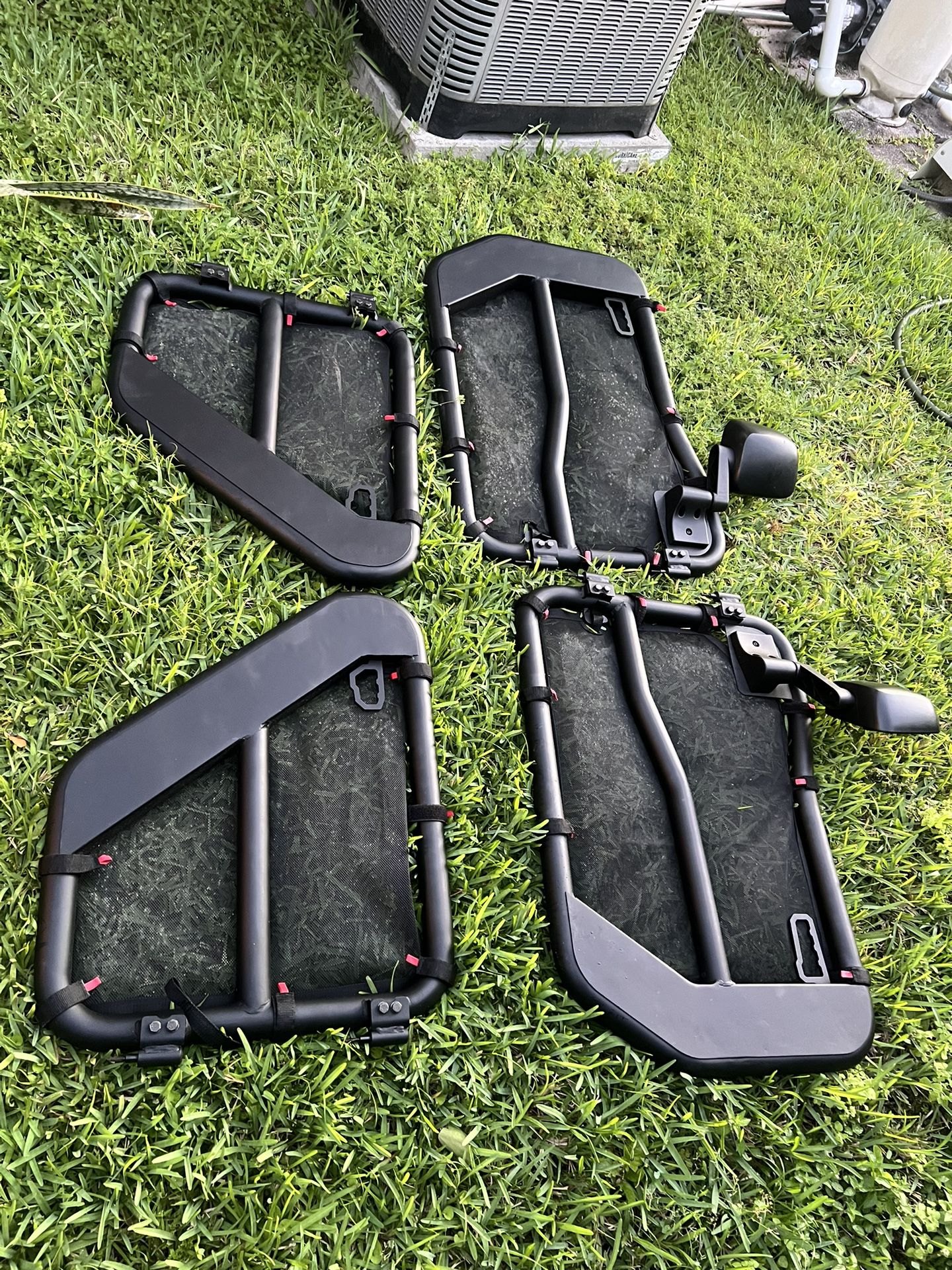 Jeep tube doors complete wrangler/gladiator made by rugged ridge