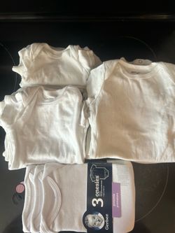 All white baby onesies