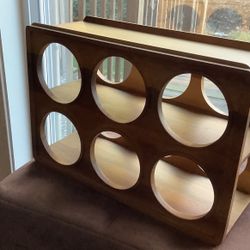 Acacia Wood  6 Wine Bottle Rack 