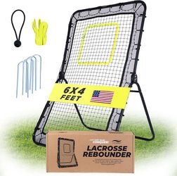 Sports Rebounder Trainer, Lacrosse , Volleyball - 6x4 Ft. New