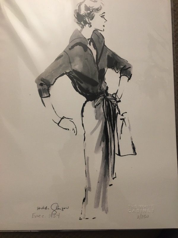 Hilda Glasgow "Evie C. 1954" signed