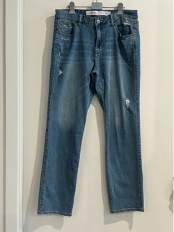 GABBA Men’s Distressed Stretch Jeans | 34-Inch Waist