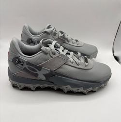 New Under Armour Harpor 10 Pro TPU Baseball Cleats Men's Size 8 Gray