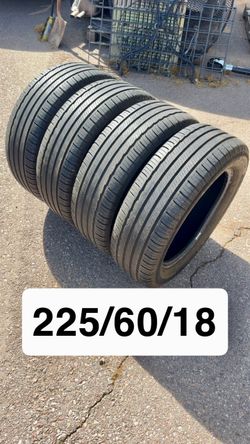 (4)225/60/18 Michelin Primacy A/S