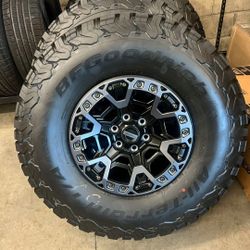 2026 Brand New Ford F-150 Raptor R Beadlock Wheels 17x8.5 And tires Bfgoodrich Ko2 37x12.50 R17 $2850 Firm Price 