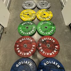  New Olympic Bumper  Plates Weights  Add Olympic Bar Olympic Barbell