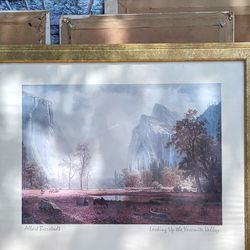 Vintage Framed Print - Yosemite Valley - Albert Bierstadt