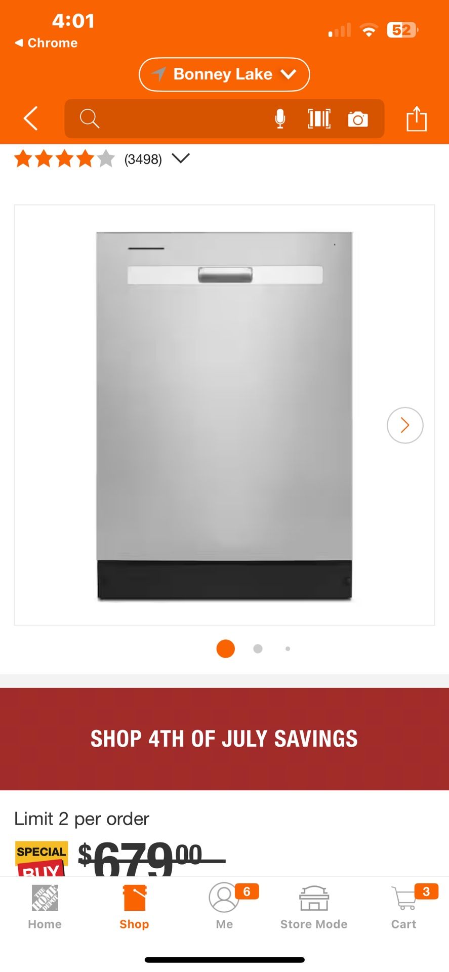 Whirlpool dishwasher