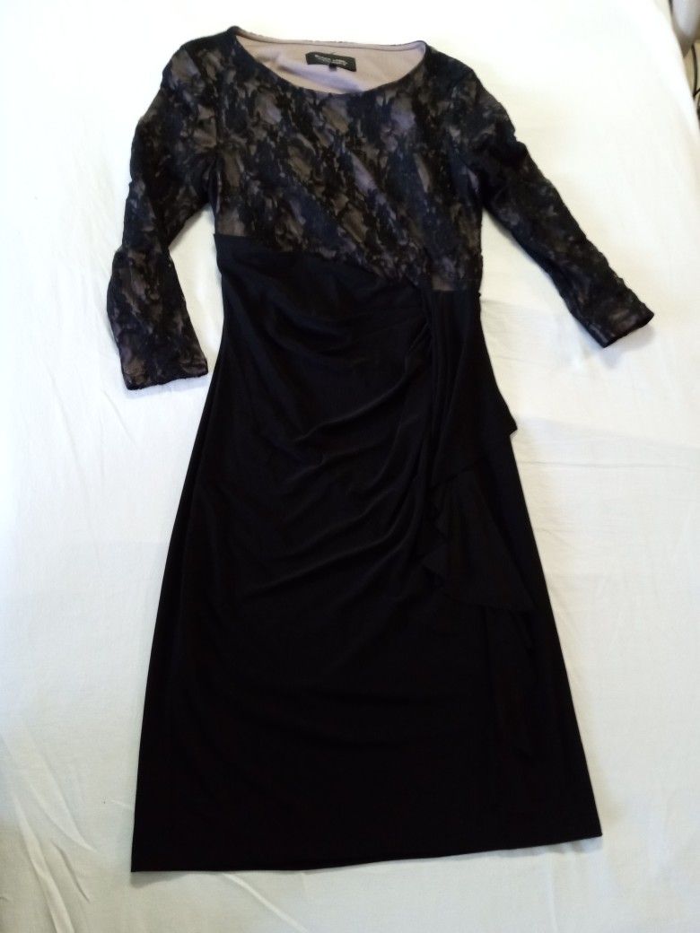 Black label dress With Lace Top