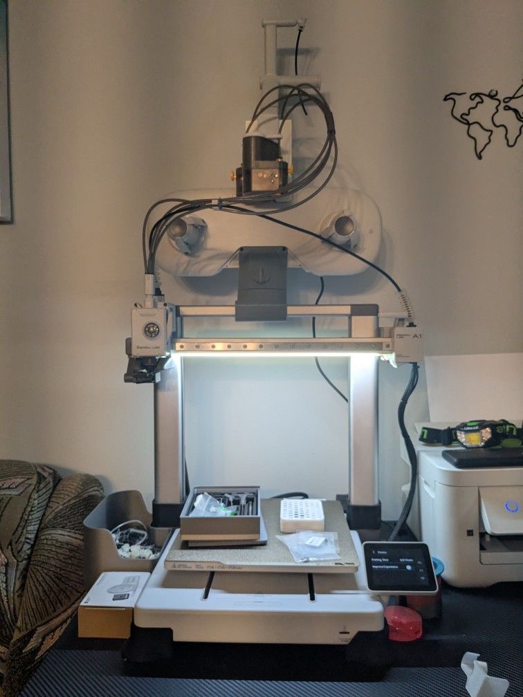 Bambu Lab A1 combo with ams lite and upgrades 3D printer