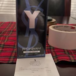 YSL Y Eau de Parfum 100ml – Authentic – Brand New – Receipt