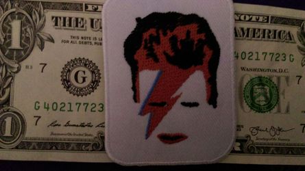 BOWIE ZIGGY STARDUST patch iron on