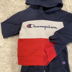4T(runs Small Like 3T) Champion Hoodie And Joggers Set Toddler