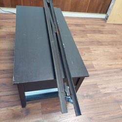 Full Size Bed - Metal Frame With Casters/ Wheels 