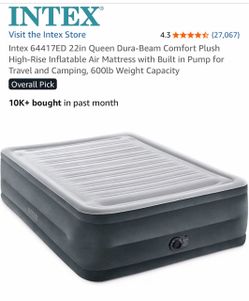 Queen air mattress (like new)