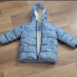 Used Kids Size 3t Snowjacket and Snowpants/ Size 8 Snowboots 