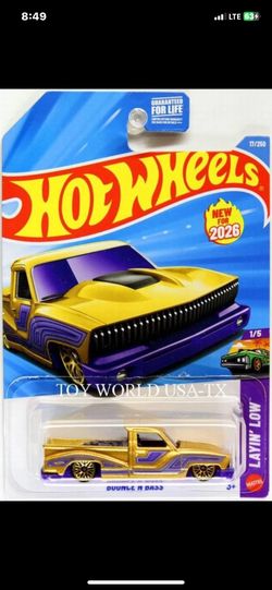 2026 Hot Wheels #17 Layin Low Bounce'N Bass gold