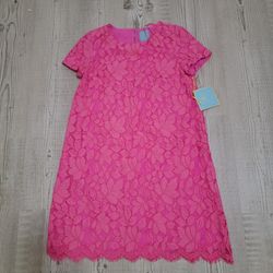 Cece Floral Pink Lace Dress Size 4