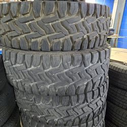 (4) 37x12.50r18 Toyo R/T Tires 37 12.5 18 Inch RT 10-ply E Rated LT 