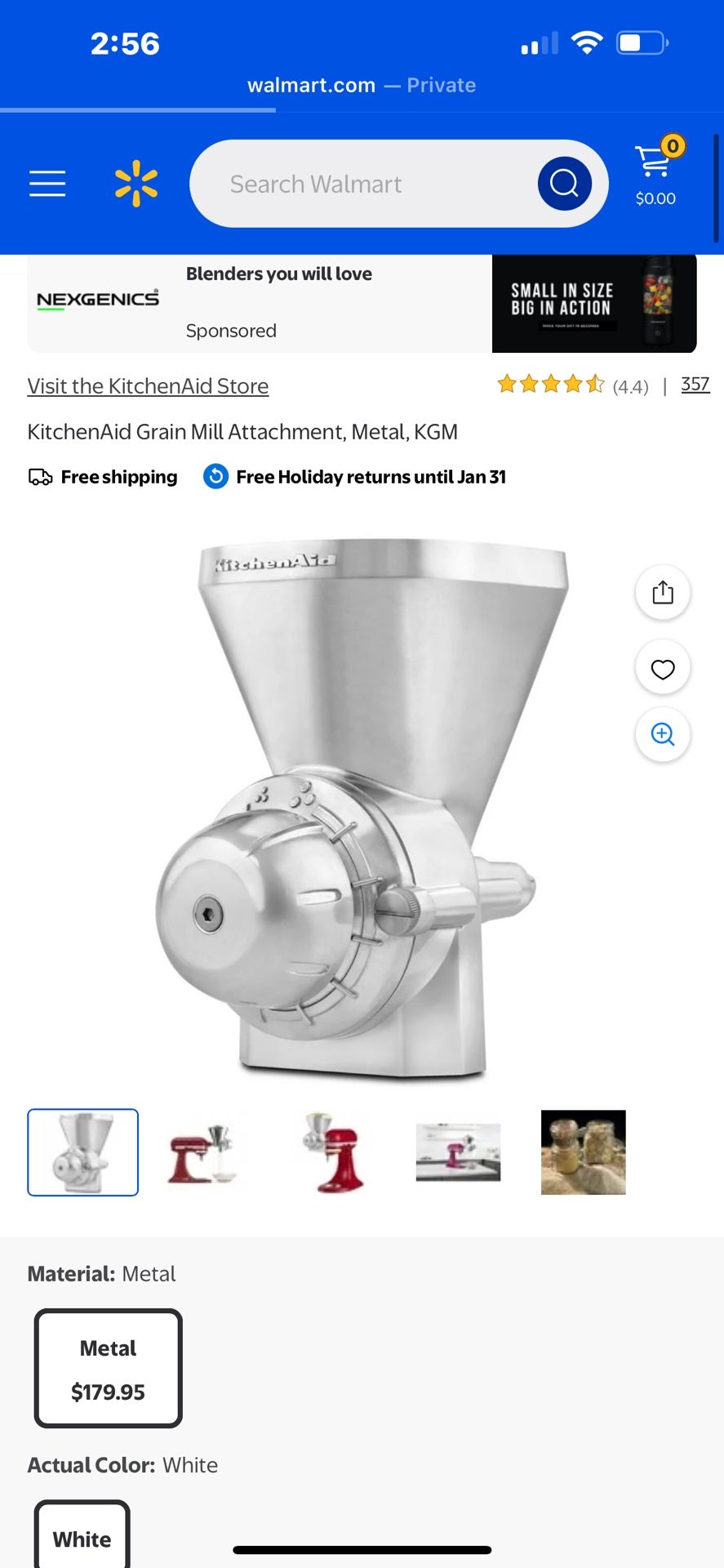 KitchenAid Grain Mill Attachment