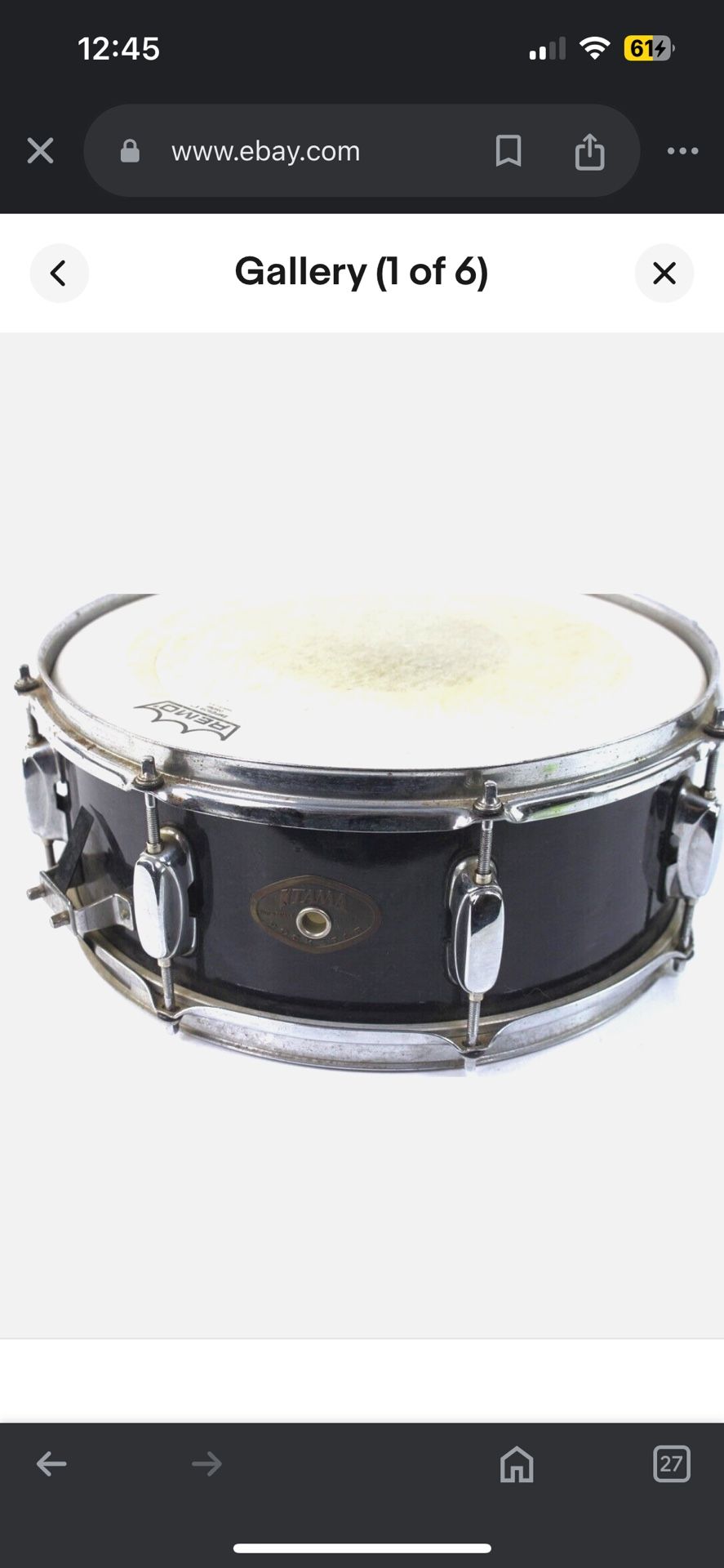 Tama Rockstar Wood Snare 14x5.5 $65 OBO