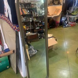 14x52 farmhouse shabby original mirror. Can be hung 2 ways. 99.00  Johanna at Antiques and More. Located at 316b Main Street Buda. Antiques vintage re