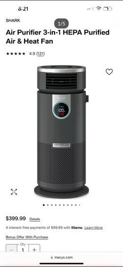 Air Purifier 3-in-1 HEPA for sale!