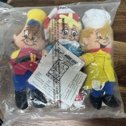 Kellogg Snap Crackle And Pop 1997 Plush Doll Set