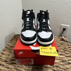New Nike Dunk Hi Panda Size 7 Youth GS