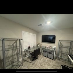 2 Bookshelves, 2 Cabinet Drawers And Desk