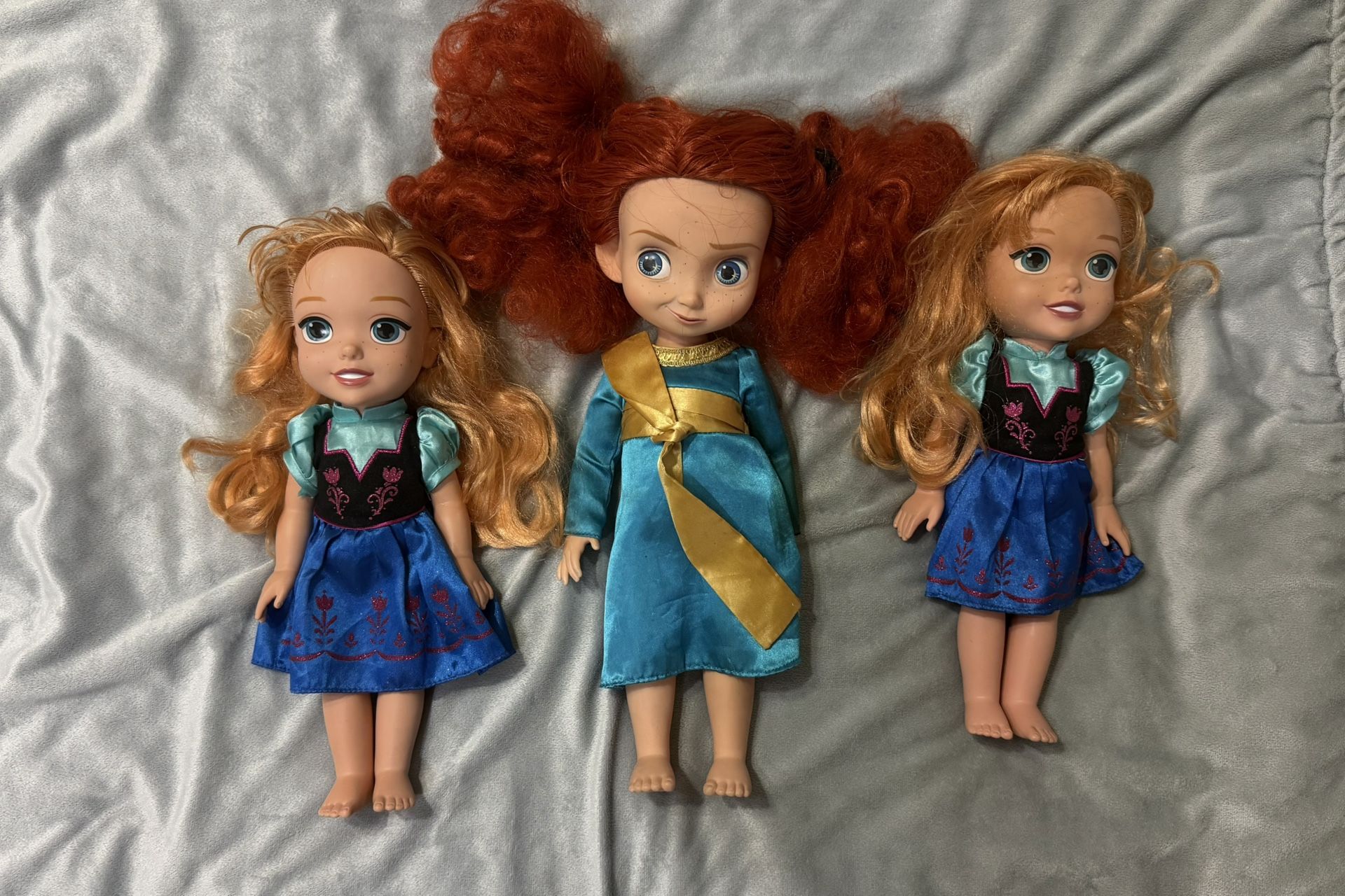 Disney Dolls Ana Frozen And Merida Brave