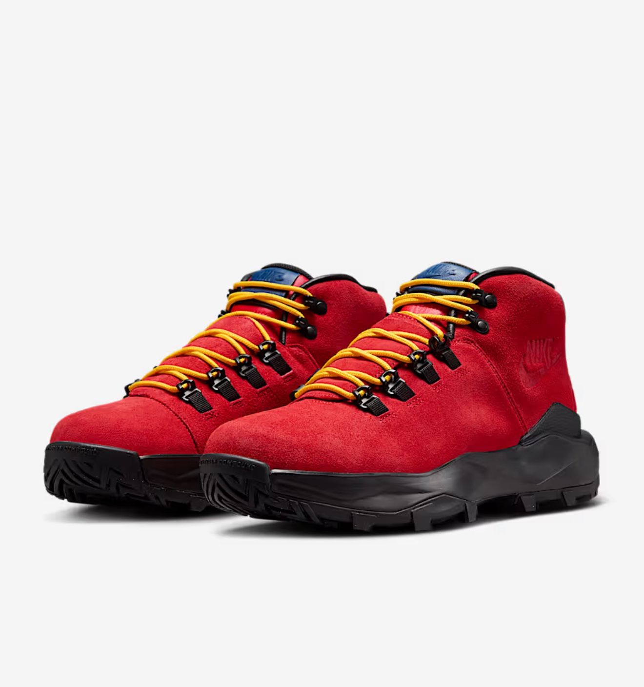 Nike Cygnal Size 10.5 Mens University Red Black Gold Navy Boots Shoes Waterproof