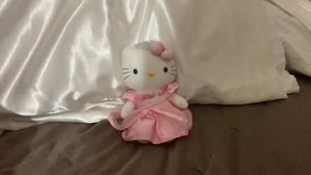 VERY RARE Vintage Sanrio Smiles Hello Kitty Pink Ballerina Princess Plush w/ Tag