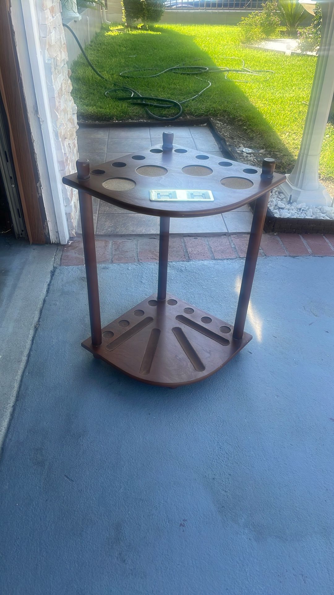Pool Table Rack And Score Keeping Table