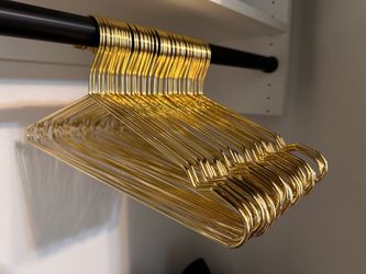 Gold Metal Hangers 50 pieces 17 inches