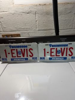 Elvis license plate new