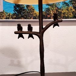Bronzed Bird Table Lamp 28 Inch Hight 