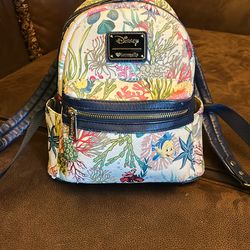 Disney Lounged “The Little Mermaid “ Ariel & Sebastian Mini Backpack