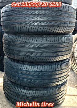 Set of 4 Michelin tires 235/55/r20 ‼️ free instalation and balance ‼️