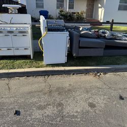 Free- 2 Gas Stoves, Sectional Couch, Skis