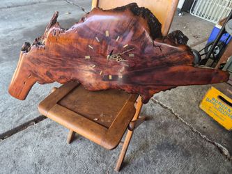 Live Edge Wood Slab Wall Clock