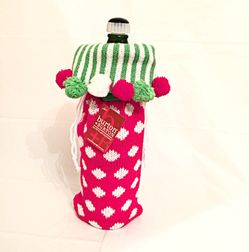 KNITTED WINE BOTTLE BAG