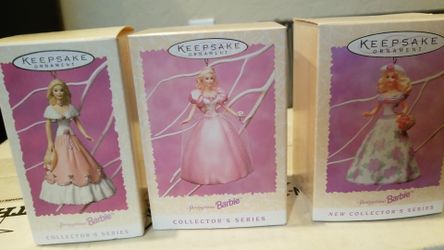 Springtime series Barbie hallmark ornaments