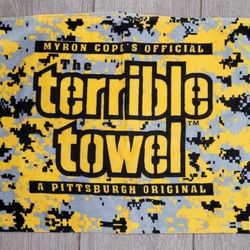 Pittsburgh Steelers Marathon Sports Myron Copes Official Terrible Towel NWOT