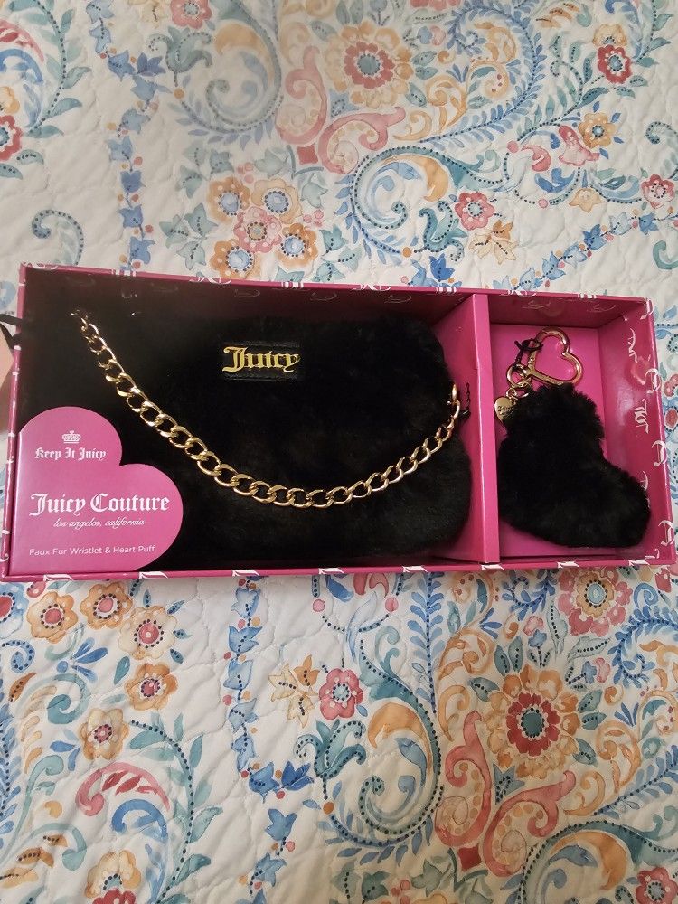 Juicy Couture Faux Fur Handbag Set