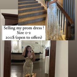 SIZE 0-2 PROM DRESS, PRICE NEGOTIABLE!!!!