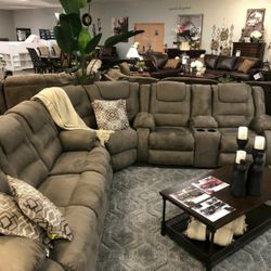 McCade Cobblestone Reclining Sectional 1799