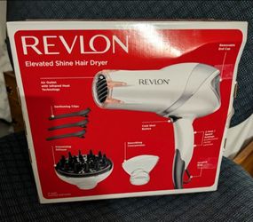 Brand new Revlon hair  dryer has attachments in box . ( never used ).
