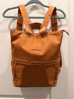 Cynthia Rowley Nylon Backpack Tote - Caramel Brown
